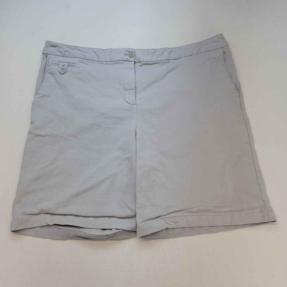 IZOD Golf Shorts Womens 16 Gray Casual PerformX Pockets Athletic Sports